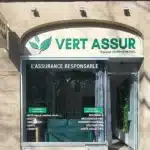 Devanture principale de l’agence Vert Assur au centre de Caen