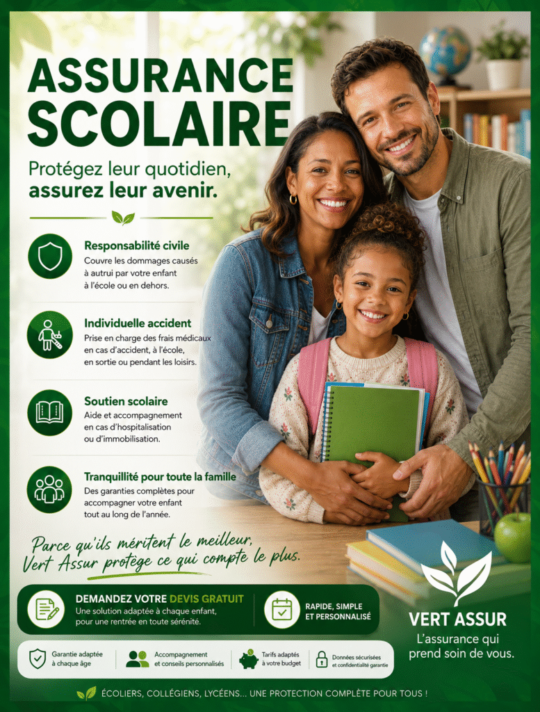 Assurance scolaire disponible à Caen